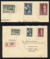 Registered Cover Sent From Helsinki To Argentina On 4/JA/1949 With Very Nice Postage! - Otros & Sin Clasificación