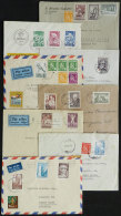8 Covers Posted Between 1948 And 1959 (almost All To Argentina), Nice Postages, Good Lot! - Otros & Sin Clasificación