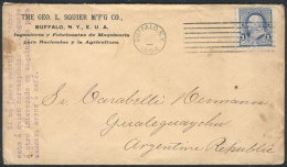 Commercial Cover Unsealed (for Printed Matter) Franked With 1c. Franklin, Sent In 1894 From Buffalo To... - Poststempel