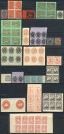 Lot Of Varied Stamps, Including Pairs, Blocks Of 4 And Larger, Very Fine General Quality. Several Can Be Reprints... - Lokalausgaben