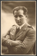 Commander (pilot) RAMÓN FRANCO, Very Nice Real Photo PC, Photograph Taken By F. Bixio In Buenos Aires, Minor... - Autres & Non Classés