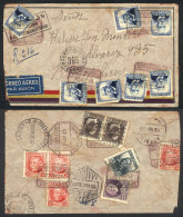 Registered Airmail Cover Sent From VILLAFRANCA DEL BIERZO To Argentina On 15/NO/1935, Very Nice! - Other & Unclassified