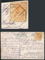 Postcard Franked With 15c. With Octagonal Cancel 'AMB. MARITIMO - CEUTA-ALGECIRAS', Sent To Buenos Aires On... - Autres & Non Classés