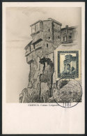 CUENCA: Hanging Houses, Maximum Card Of JA/1933, VF Quality - Maximum Kaarten