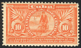 Sc.E2, 1899 10c. Orange (bicycle Messenger, Inscribed 'immediata'), Mint Lightly Hinged, VF Quality, Catalog Value... - Eilpost