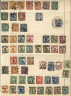 Album Page With Used Stamps, Several Old With Interesting Cancels, Fine General Quality, Low Start! - Lots & Serien