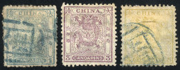 Sc.10/12, 1883 Set Of 3 Values Used, The 1c. Green Thinned On Back, The Rest Of Fine Quality, Catalog Value US$380. - Andere & Zonder Classificatie