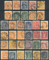 More Than 90 Old Stamps, Most With Interesting And Rare Cancels, Very Interesting Lot To The Specialist, LOW START! - Chile