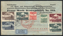 Airmail Cover Sent From Krucemburk To Argentina On 2/JUL/1938, By Germany DLH, Franked With 17.50K., VF Quality,... - Andere & Zonder Classificatie