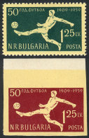 Sc.1068, Perforated + Imperforate, 1959 Football, MNH, VF Quality! - Sonstige & Ohne Zuordnung