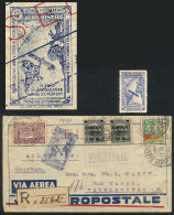 Registered Airmail Cover Sent From Porto Alegre To Germany On 11/SE/1931 By AIR FRANCE, With Special Blue... - Andere & Zonder Classificatie