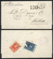 Entire Letter Dated Pernambuco 28/JUN/1869 And Sent To Lisboa By French Mail, Franked On Back With 60Rs. (one Stamp... - Autres & Non Classés