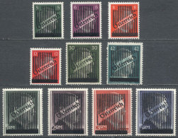 Sc.398 + 400/404 + The 4 High Unissued Values, Set Of 10 Overprinted Values, Mint Lightly Hinged, Fine To VF... - Andere & Zonder Classificatie