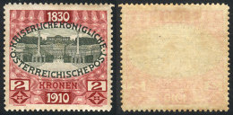 Sc.142, 1910 2Kr. Mint Lightly Hinged, Aged Gum Else VF, Catalog Value US$140. - Sonstige & Ohne Zuordnung