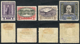 Sc.124/127, 1908/16 1K. To 10K, The 4 High Values Of The Set, Mint Lightly Hinged, With One Small Defect On Gum,... - Sonstige & Ohne Zuordnung