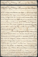 Circa 1776, Long Manuscript Letter Written By Mr Miguel Fermín Riglos To His Father, Onboard The Frigate... - Sonstige & Ohne Zuordnung