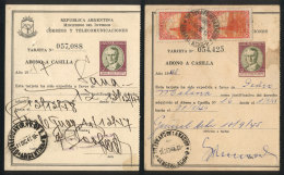 2 PO Payment Cards Of The Year 1947 And 1948, Interesting! - Autres & Non Classés