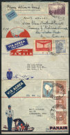 3 Airmail Covers Flown By PANAIR Between 1938 And 1941 To USA And Brazil, The Latter To Reach A Passenger Onboard... - Autres & Non Classés