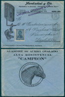 Cover With Nice Advertising Head ("Onena Toilet Cisterns, Campeón Wire"), Franked By GJ.471 And Sent From... - Autres & Non Classés