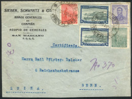 Front Of A Registered Cover Sent From SAN MARIANO To Switzerland On 18/JUL/1913, With Good Mixed Postage Of 3... - Autres & Non Classés