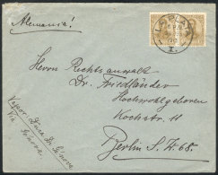 Cover Sent From La Plata To Germany On 26/JUN/1913, Franked With Pair Of 6c. San Martin In Oval, Excellent Quality! - Autres & Non Classés