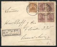 Registered Cover Sent From PEHUAJÓ To Buenos Aires On 19/AP/1911 On 19/AP/1911, Franked With 17c.: 1c. +... - Sonstige & Ohne Zuordnung