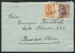 Cover Sent From ALTA GRACIA To Buenos Aires On 5/FE/1910 Franked With 1c. + 4c. San Martin In Oval, VF Quality! - Sonstige & Ohne Zuordnung