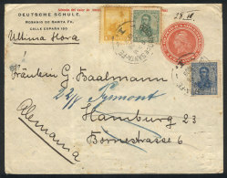 5c. Liberty Stationery Envelope Dispatched 'a última Hora' On 26/JL/1909 From Rosario To Germany With Nice... - Sonstige & Ohne Zuordnung