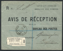 Official Envelope Of Argentine Mail Sent By Registered Mail To England On 7/DE/1902, Containing An Advice Of... - Autres & Non Classés