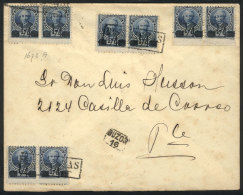 Cover Used In Buenos Aires On 22/SE/1892, Franked By GJ.133 X8 (4 Pairs, Total Postage 2c.), VF Quality! - Autres & Non Classés