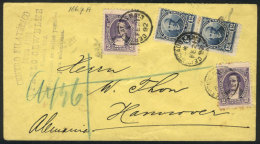 Registered Cover Sent To Germany On 21/FE/1892, Franked With 26c. (stamps Of The 'Sudamericana' Issue), VF Quality! - Sonstige & Ohne Zuordnung