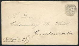 12c. Stationery Envelope Sent From Buenos Aires To GUATEMALA On 12/AU/1885, With Transit Backstamps Of Rio De... - Autres & Non Classés