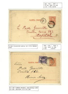 2c. Juarez Celman Letter Card Of The Year 1890: Specialized Collection With More Than 50 Pieces In An Album, Very... - Entiers Postaux