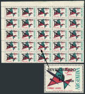 GJ.1699b, 1975 Revalorizado $19.70, Block Of 25, One With The Rare "19 OMITTED" Variety, Unmounted, Excellent... - Airmail