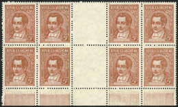 GJ.795EV, Block Of 8 Stamps With Central VERTICAL GUTTER, Unmounted, Excellent Quality, Catalog Value US$150 + 30% - Other & Unclassified