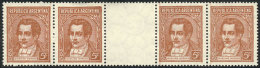 GJ.795EV, Horizontal GUTTER Strip Of 4, Unmounted, Excellent Quality, Catalog Value US$75 + 30% - Autres & Non Classés