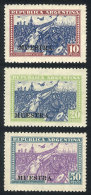 GJ.692/694, 1930 Revolution, The 3 High Values Of The Set With MUESTRA Overprint, VF Quality! - Sonstige & Ohne Zuordnung