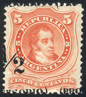 GJ.59, With Variety: Very Shifted Overprint, Excellent Quality! - Andere & Zonder Classificatie