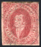 GJ.34c, 8th Printing WITH Lacroix Freres Watermark (very Notable, Covering About Half The Stamp), With Rare Cancel... - Oblitérés