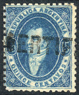 GJ.24, 15c. Dull Impression, With Straightline CERTIFICADO Cancel Probably Of Bella Vista, Excellent Quality! - Gebruikt