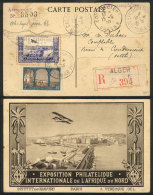 Special Postcard Of The North Africa Philatelic Expo, Sent On 10/MAY/1930 On The First Direct Flight... - Autres & Non Classés