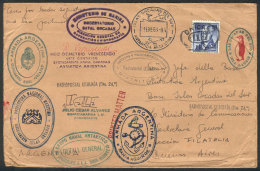 Cover Sent From USA To The Chief Scientist In The Orkneys Station, With Several Transit And Arrival Marks... - Sonstige & Ohne Zuordnung