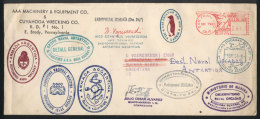 Cover Sent From USA To Buenos Aires On 7/DE/1961 And From There Forwarded To The Orkney Station, With Several... - Sonstige & Ohne Zuordnung