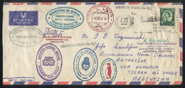 Airmail Cover (including The Original Letter) Sent From England To The Chief Scientist In The Orkneys Station On... - Sonstige & Ohne Zuordnung