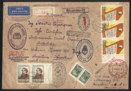 Registered Airmail Cover Sent From Russia To The Chief Scientist In The Orkneys Station On 16/MAY/1962, With... - Sonstige & Ohne Zuordnung