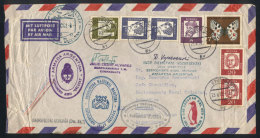 Airmail Cover Sent From Germany To The Chief Scientist In The Orkneys Station On 23/JUN/1962, With Several Transit... - Autres & Non Classés