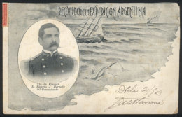 Souvenir Of The Antarctic Expedition To The South Pole & Lieutenant Commander Ricardo J. Hermelo, Second In... - Argentinië