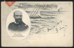 Souvenir Of The Argentine Expedition To The South Pole & Sub-Lieutenant Julián Irízar, Chief Of... - Argentinien