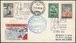 9/JA/1973 Tourist Cruises To Antarctica, FIRST TRIP Of The Cruiser Libertad, With Special Handstamps And Postmark... - Autres & Non Classés