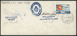 Cover With Special Handstamps Of ARA 'Bahia Aguirre', Postmark Of Almirante Brown Station For 13/JA/1973 And... - Autres & Non Classés